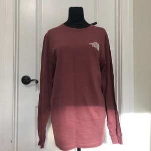 The North Face Womens Shirt 1X‎ Red Standard Fit Long Sleeve Pullover NWT